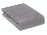 Prześcieradło Frotte z gumką ciemny popiel -  160x200 - 034 c